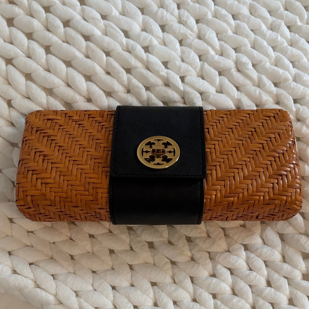 Tory Burch Miller Raffia Clutch